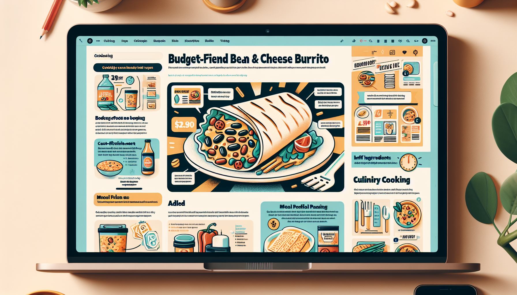 Budget-Friendly Bean And Cheese Burrito