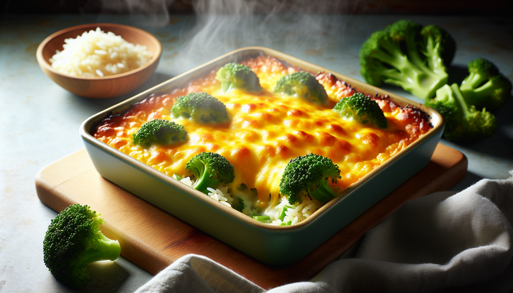 Cheesy Broccoli And Rice Casserole For One