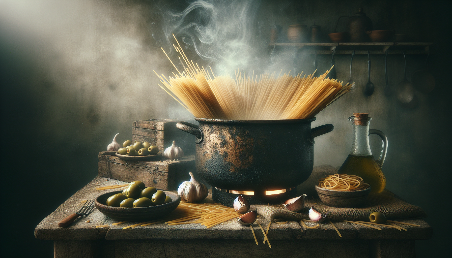 One-Pot Spaghetti With Garlic And Olive Oil