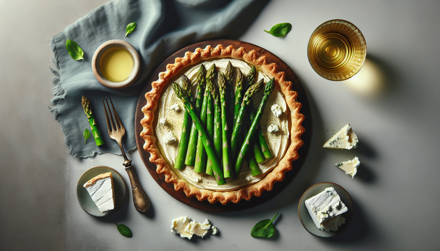 Spring Equinox: Asparagus And Goat Cheese Tart