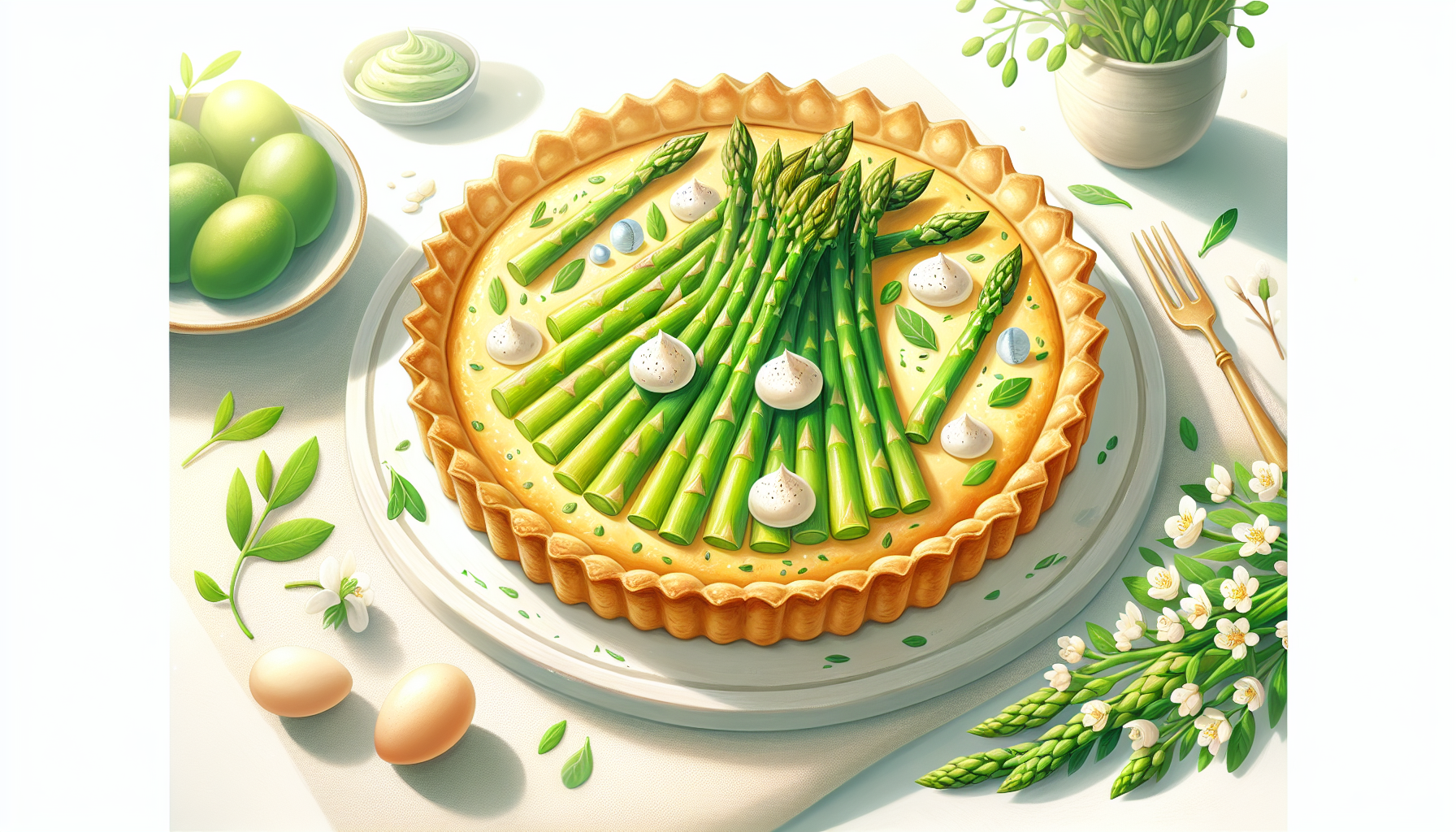 Spring Equinox: Asparagus And Goat Cheese Tart