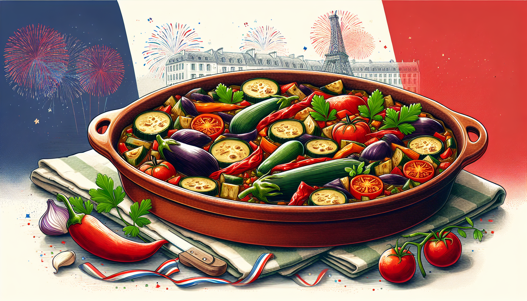 Bastille Day: French Ratatouille For One