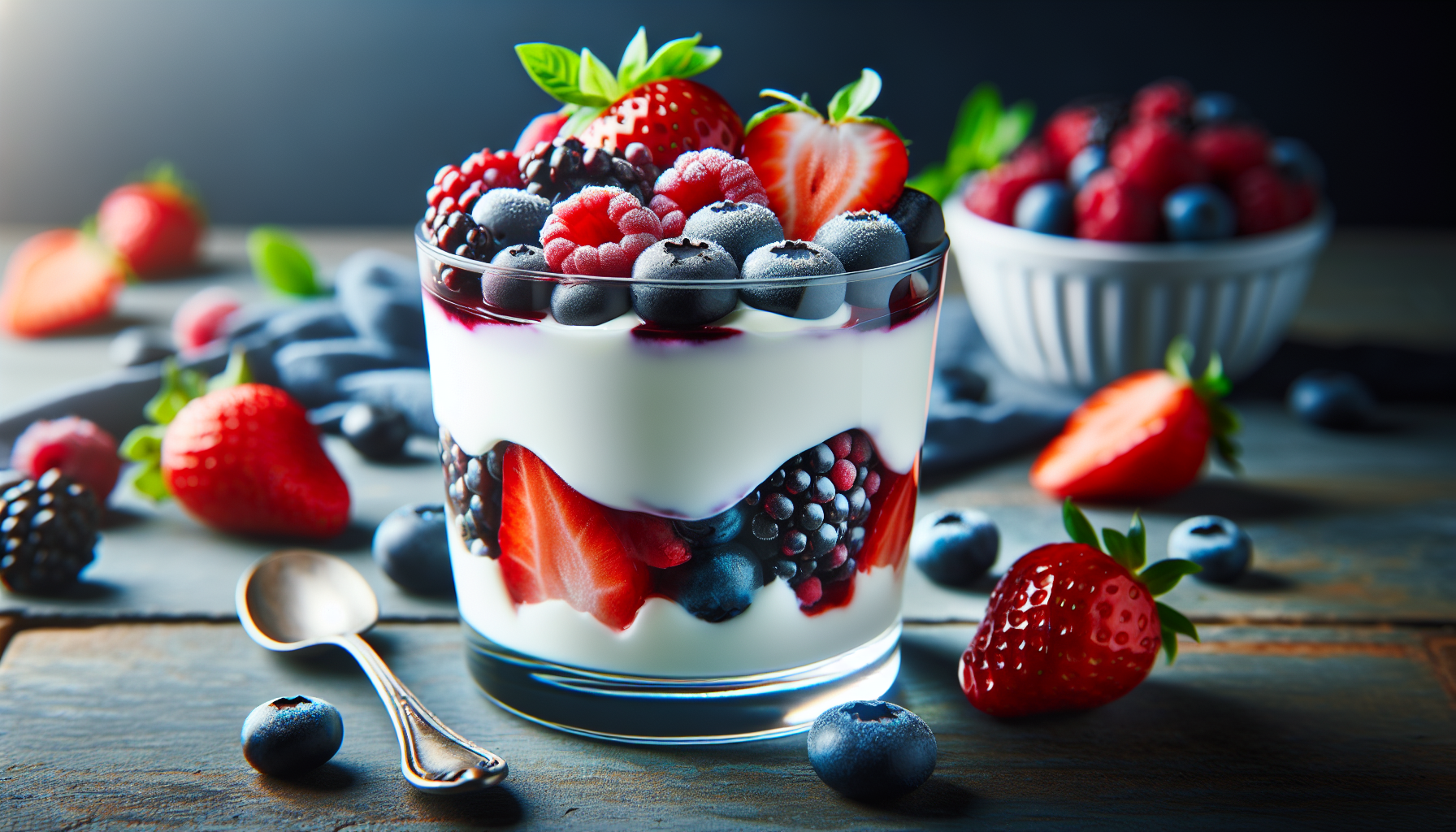 easy greek yogurt and berry parfait 5